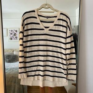 Vince blue and white striped sweater